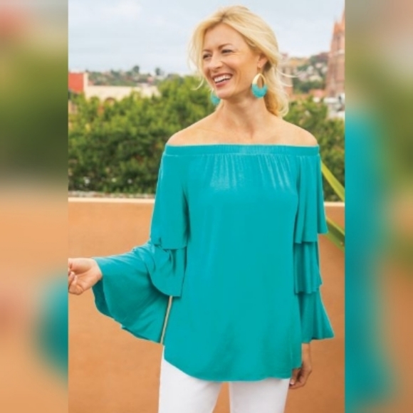 Soft Surroundings Carmen Top - Picture 1 of 7